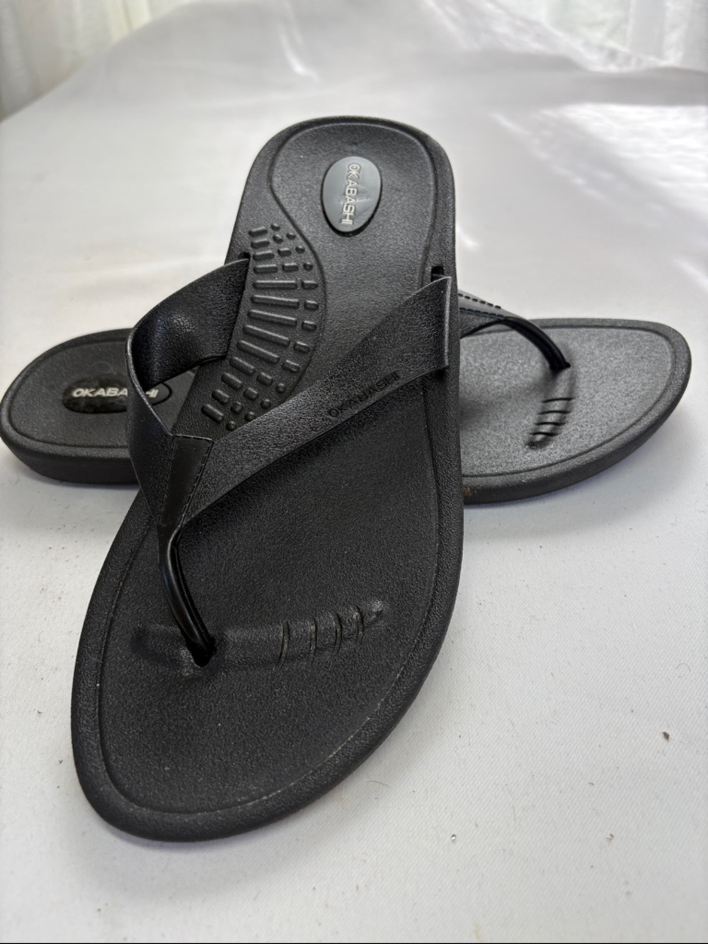 Okabashi Black Flip Flop Size ML